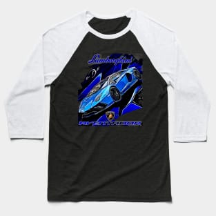 Lamborghini Aventador Iconic Super Sport Car Baseball T-Shirt